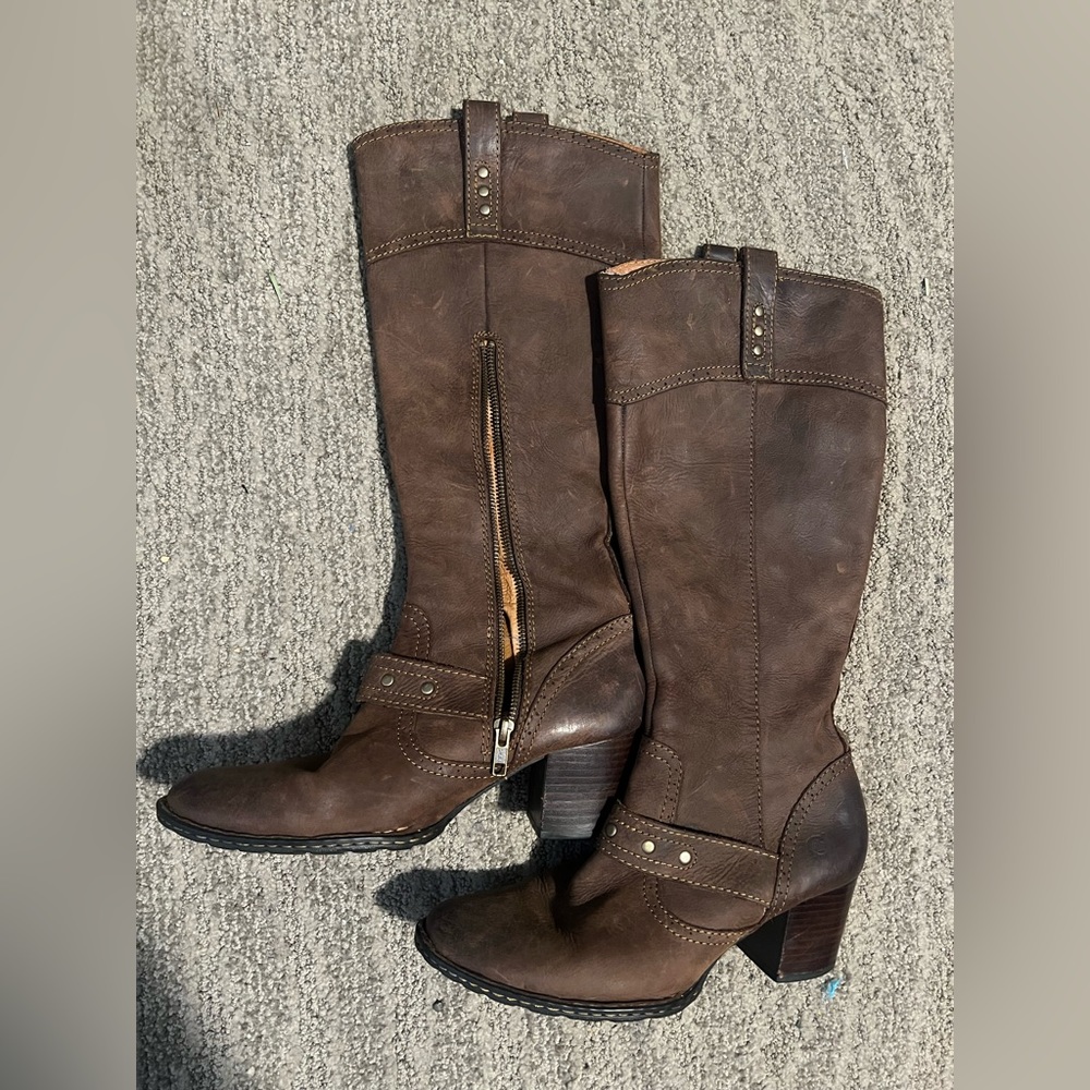 Women’s BOC Brown Leather Boots size 9
